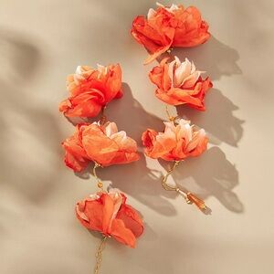 Triple Flower Earrings by Anthropologie